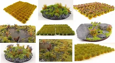 £6.90 • Buy 10mm Static Grass Tufts X 100 Wargame Terrain Diorama Scenery Battlefield