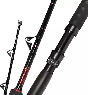 Saltwater Fishing Trolling Rod 1-Piece Heavy Duty Roller Rod Big Name Convention • $97.99