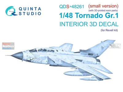 QTSQDS48261R 1:48 Quinta Studio Interior 3D Decal - Tornado GR.1 With Resin • $46.79