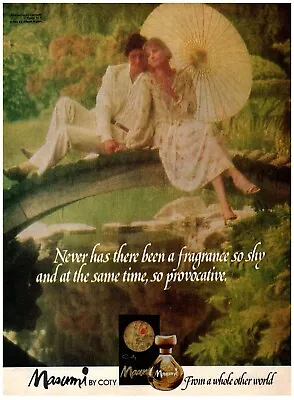 1978 Masumi Fragrance Print Ad So Shy Same Time Provocative Romance Fantasy Love • $11.50