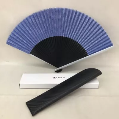 LEXUS Original Fan Blue Novelty Lexus Aluminum Fan Blue Not For Sale Box With Ca • $120