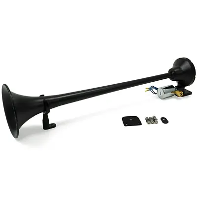 HornBlasters Loud Safety Fire Truck Air Horn For Semi Or Truck - 1 Trumpet Black • $187.99