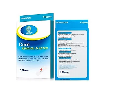 Foot Corn Removal Plaster 6 12 Natural Herbal Patches Killer Wart Pain Relief Uk • £4.45