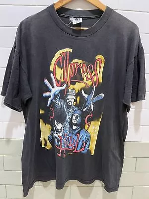 Vintage 90's Cypress Hill Rap Latino Hip Hop Raptees Concert Shirt AN31653 • $16.99