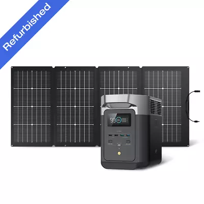 EcoFlow DELTA 2 1024Wh+220W Solar Panel Solar Generator Certified Refurbished • $849