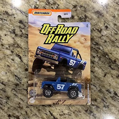 Matchbox 2019  Off Road Rally   '72 Ford Bronco 4x4 Blue • $23