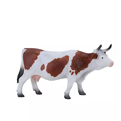 Mojo SIMMENTAL COW Farmyard Life Toy Countryside Animals Figures Models Pets NEW • £10.50