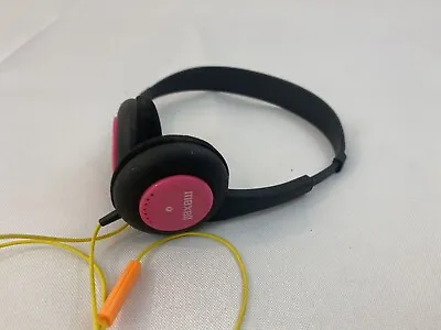 Maxell Hot Pink Yellow Orange  Headphones Retro Bright Working Fast Ship • $8.29