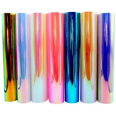 12  X 5FT/10FT Rolls Holographic Permanent Adhesive Vinyl For Cricut Silhouette • $6.89