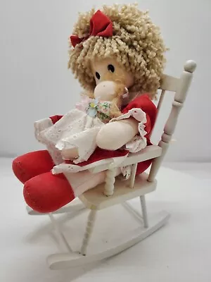 Berkeley Designs Musical Doll Rocking Chair With Girl Holding Doll • $11.95