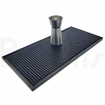 BarBits Mini Black Bar Mat Runner - Cocktail Mixing Service Drink Pub Beer Drip • £7.95