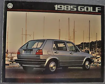 1985 Volkswagen Golf Catalog Brochure Diesel Sedan Excellent Original 85 VW • $8.95