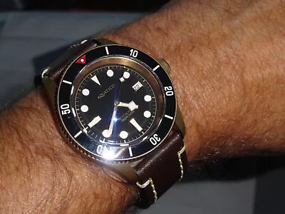 Men's 42mm Aquatico Sea Star Bronze Automatic Dive Watch 59/88 • $269