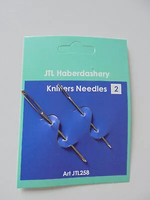 Knitters Wool Needles Large Eye Easy Threading Darning Sewing Tapestry 14/18258 • £1.95