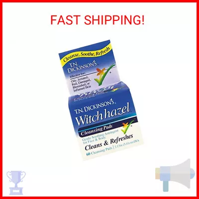 T.N. Dickinson's Witch Hazel Cleansing Pads 60 Count • $6.11