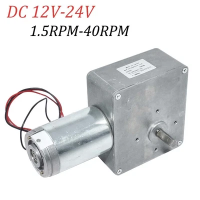 $57.94 • Buy Electric DC Worm Gear Motor Speed Reducer Gearbox High Torque For Grill Motor