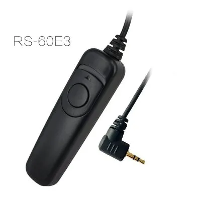 RS-60E3 Remote Shutter Release Cord For Canon 450D 700D 650D 550D 60D 600d G1X • £4.74