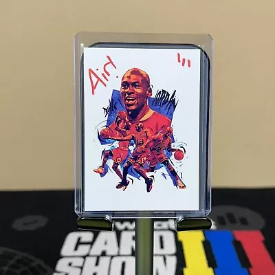 Michael Jordan “Animated Icons” 1/1 Red Auto Custom Art Card Chicago Bulls • $5