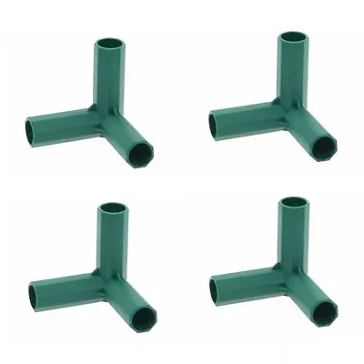 4pcs 16mm Garden Plant Support Connectors Plant Stake Climbing Pole Joints • £6.46