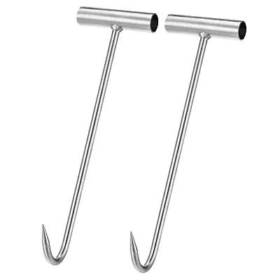 11.4  T-Handle Meat Boning Hook Iron T Hooks For Butcher Shop 2Pcs • $29.21