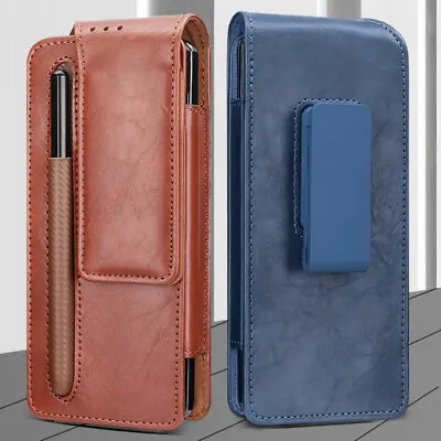 $19.79 • Buy For Samsung Galaxy Z Fold5/4/3 Belt Clip Holster PU Leather Case With Pen Slot