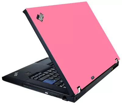 PINK Vinyl Lid Skin Cover Decal Fits IBM Lenovo ThinkPad T61 Laptop • $9.99