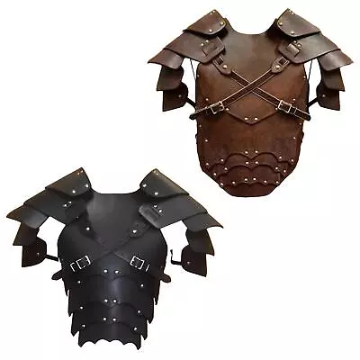 Viking Chest Shoulder Armor Steampunk Shoulder Guard Decorative Knight Costume • £39.70