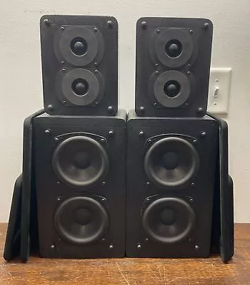 M&K S-1B Miller & Kreisel Satellite Speakers - Sound Great - Repainted Black • $549