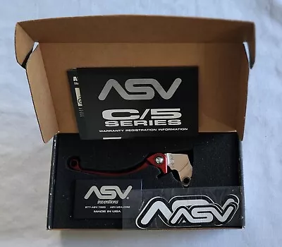 ASV C/5 Series Clutch Lever CLM10-R  Red 06-08 Suzuki DRZ-SM  • $55