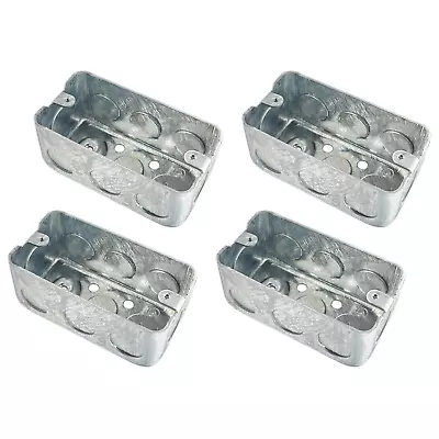 4X2 Inch Metal Electrical Box Single Gang Electrical Box Ten 1/2 Inch 4 Packs • $22.50