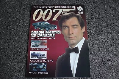 007 JAMES BOND CAR COLLECTION MAGAZINE No.14 -ASTON MARTIN V8 VANTAGE LIVING DAY • £3.49