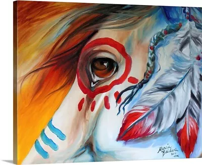 War Horse Spirit Eye Canvas Wall Art Print Horse Home Decor • $32.99