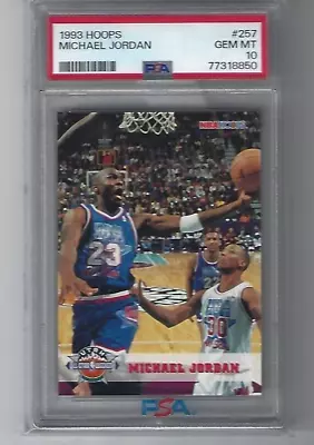 1993 Hoops 257 Michael Jordan PSA 10 • $49.99