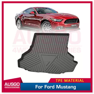 AUSGO 3D TPE Cargo Mat For Ford Mustang 2015-Onwards Rear Boot Mat Trunk Mat • $64.39