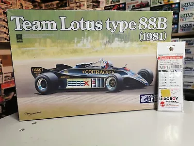 Ebbro 1/20 010 Team Lotus Type 88B (1981) + MFH Seatbelts Set Model Kit Bundle  • £61.99