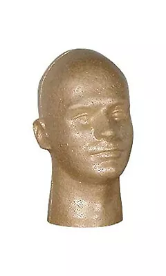 3 Male Suntan Styrofoam Mannequins Head Hat Cap Wig Display 11 ½  H Man • $59.95