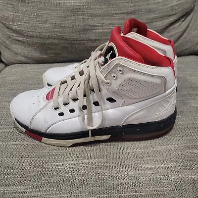 Nike Air Jordan Ol' School Men's High Tops Red White Black 317223-112 Size 10 • $34.99