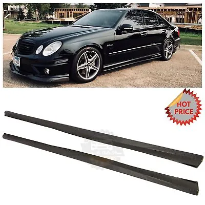 Mercedes Benz W211 E55 E63 Amg Carbon Fiber Side Skirt Extension *us Seller* • $395