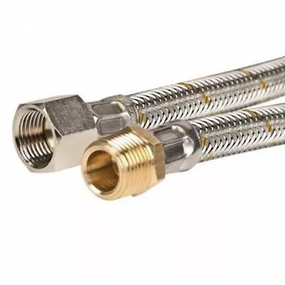 1200mm Stainless Steel Braided LPG / Natural Gas Hose 1/2 Inch BSP TGSF • $29.95