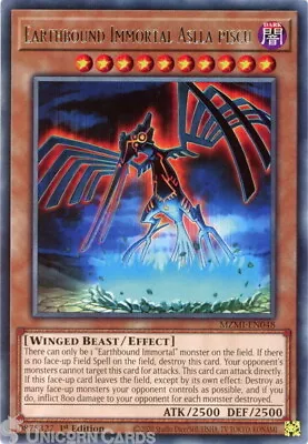 MZMI-EN048 Earthbound Immortal Aslla Piscu :: Rare 1st Edition YuGiOh Card • £0.99