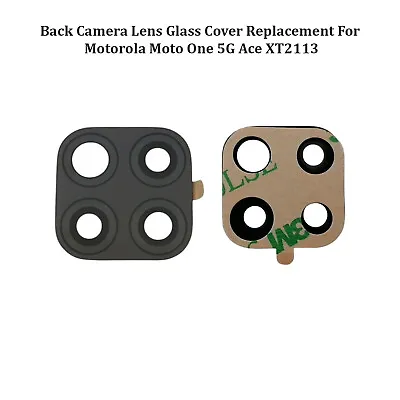 Back Camera Lens Glass Cover Replacement For Motorola Moto One 5G Ace XT2113 • $8.30