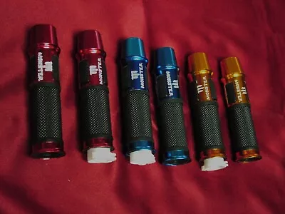 Motorcycle Grip Set MONSTER Red Blue & Gold Scooter Etc.. • $0.99