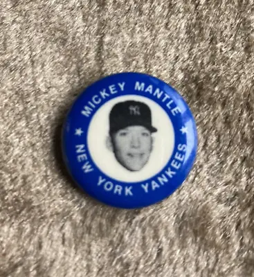 New York Yankees Mickey Mantle Pin 1969 MLBPA Baseball Button Pin • $14.88