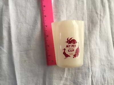 Vintage 1950’s Plastic Pet Milk Advertising Cup 4  • $12