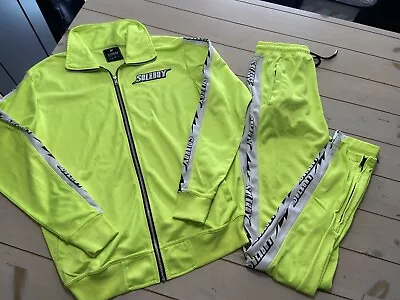 Soleboy Neon Yellow Track Suit Jacket/Pants Size Medium • $50