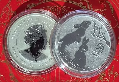 2023 Australia Lunar Year Of The Rabbit 1/2oz Silver 50c Queen 2023 • $29.95