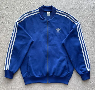 Adidas Vintage 80’s Mens Superstar Made In Australia Track Top Blue 48” Chest • $31.57