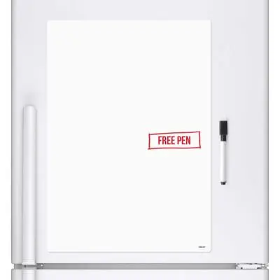 A4 BLANK Dry Wipe Magnetic Fridge Whiteboard Memo Board Drywipe Notice Board UK • £6.99