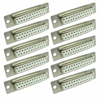 25 Pin DB25 D25 D Sub Female Solder Type Connector Adaptor 10 PACK • £8.92