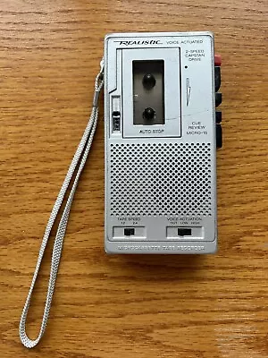 Vintage Realistic Micro-15 Voice Actuated Micro Cassette Recorder Tape 14-1030 • $9.29